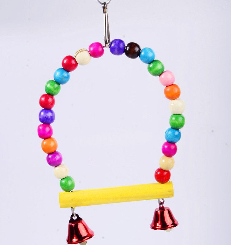 16-Piece Interactive Bird Toys Collection Swing Perche Cage Accessories