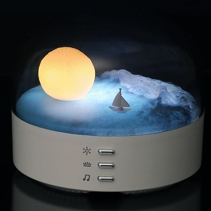 Multifunction Moon Lamp Bluetooth Speaker Night Light Music Player