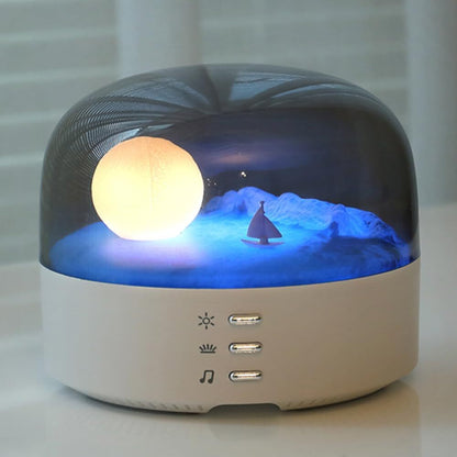 Multifunction Moon Lamp Bluetooth Speaker Night Light Music Player