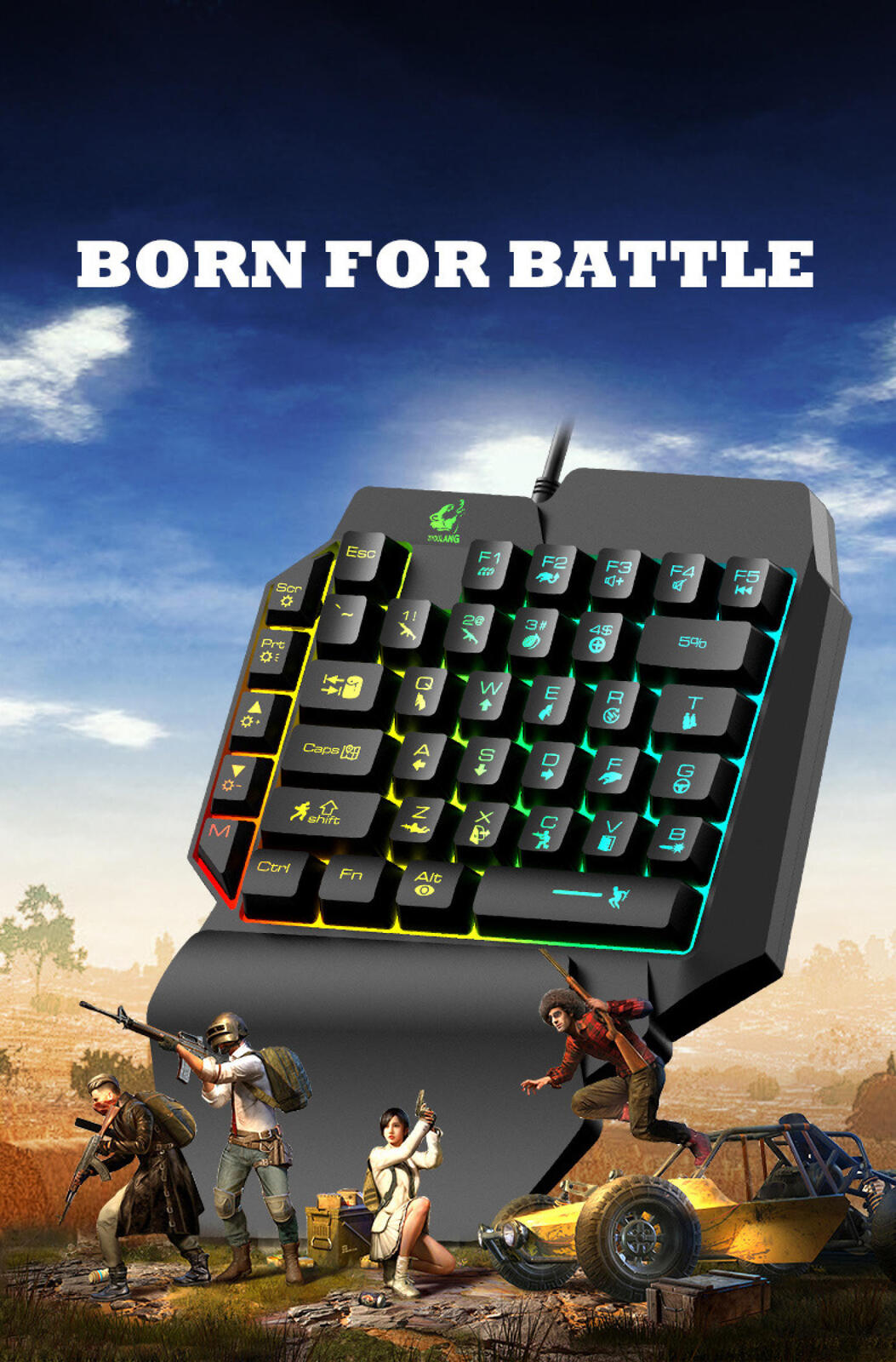 Pro Gaming Keyboard and Mouse Combo Set