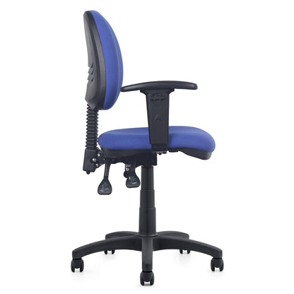 Advanced Premium Heavy Duty 3-Lever Fully Ergonomic Commercial Office Task Chair (Blue)