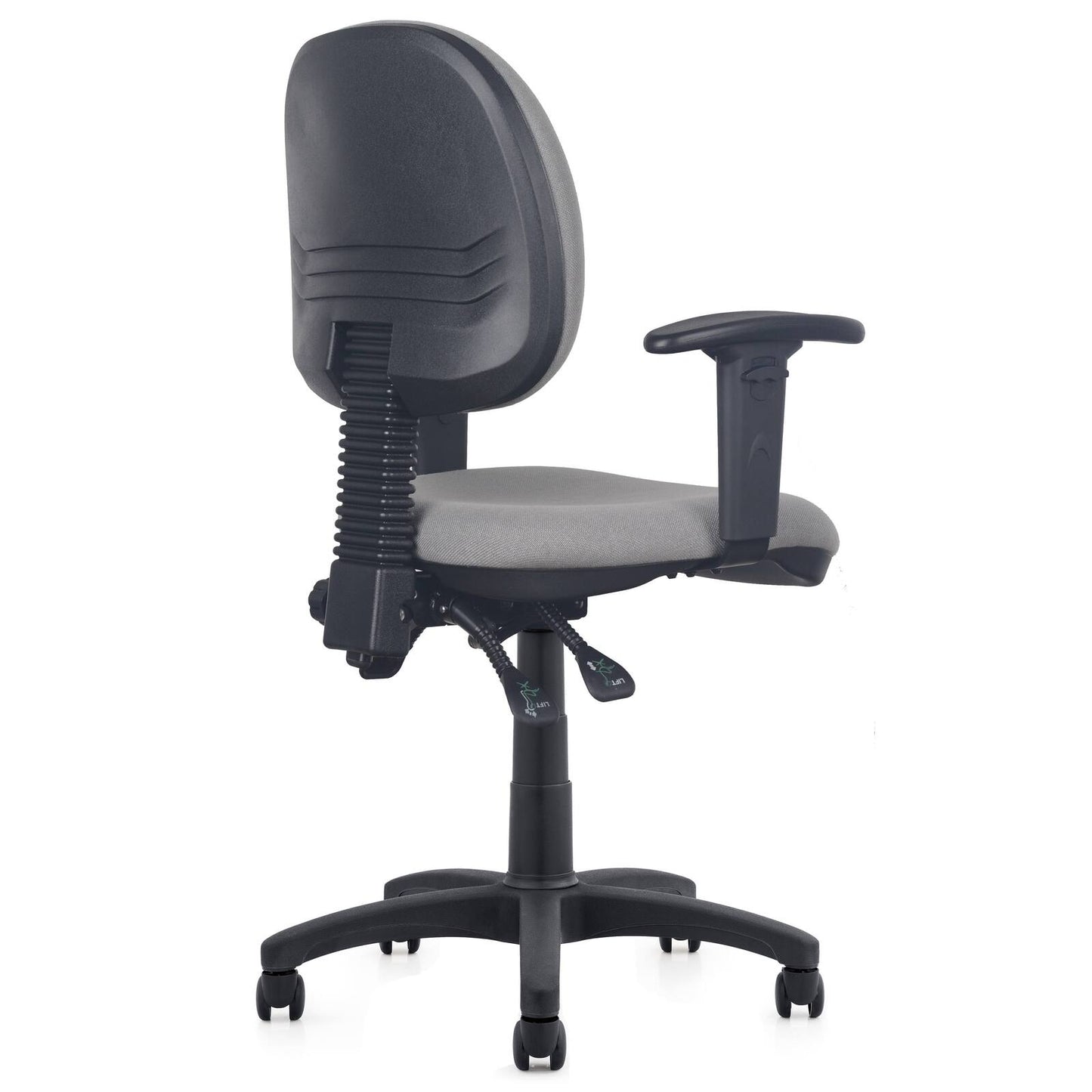 Advanced Premium Heavy Duty 3-Lever Fully Ergonomic Commercial Office Task Chair (Grey)