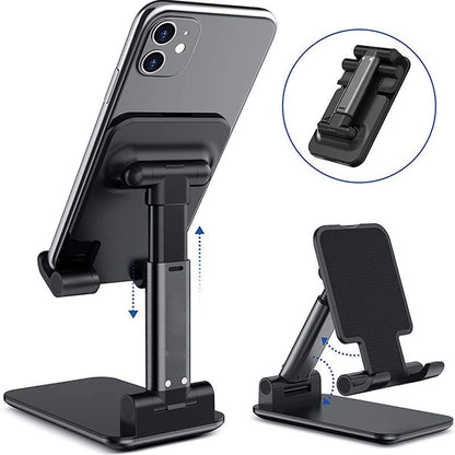 Adjustable Portable Foldable Mobile Tablet Phone iPad Stand Holder (Black)