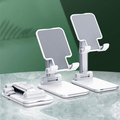 Adjustable Portable Foldable Mobile Tablet Phone iPad Stand Holder (White)