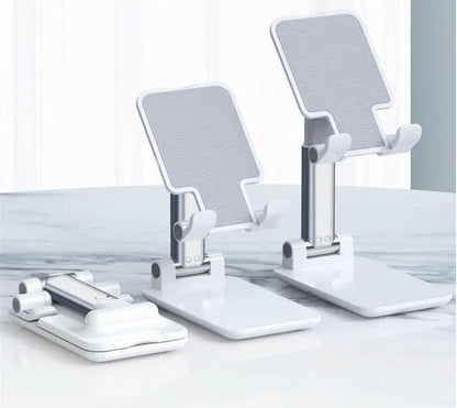 Adjustable Portable Foldable Mobile Tablet Phone iPad Stand Holder (White)