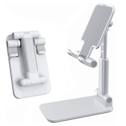 Adjustable Portable Foldable Mobile Tablet Phone iPad Stand Holder (White)