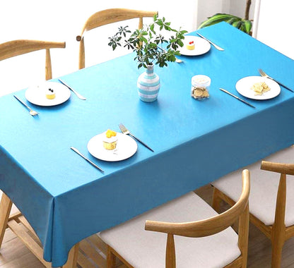 Disposable Tablecloth Large Rectangle Party Table Cloth Cover (Blue)