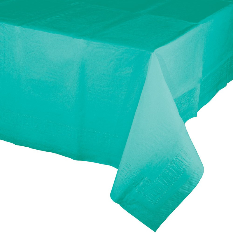 Disposable Tablecloth Large Rectangle Party Table Cloth Cover (Mint Green)