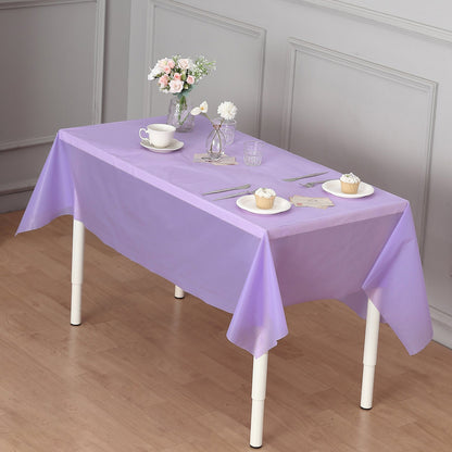 Disposable Tablecloth Large Rectangle Party Table Cloth Cover (Purple)