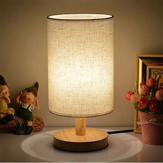 Classic Wooden LED Table Lamp Night Light