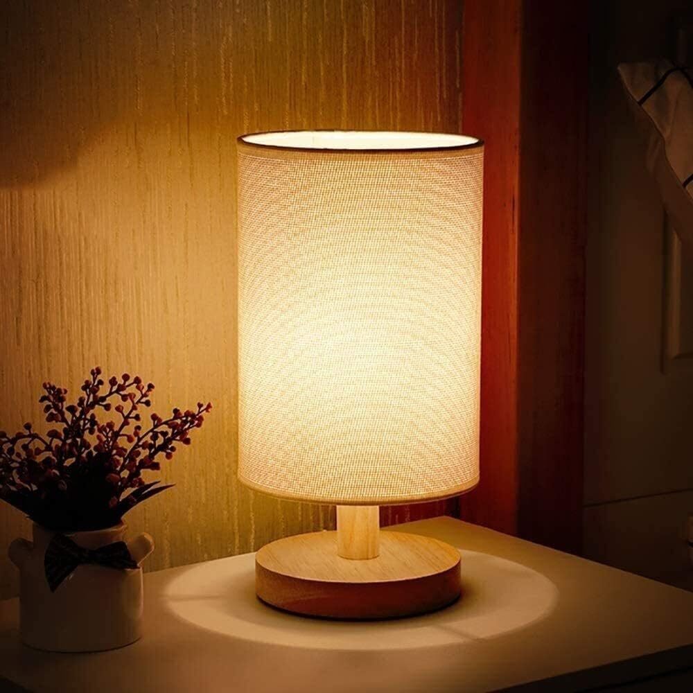 Classic Wooden LED Table Lamp Night Light