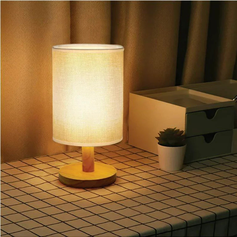 Classic Wooden LED Table Lamp Night Light