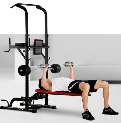 Multifunction Heavy Duty Home Gym Power Tower Dip Bar Stand & Weight Bench