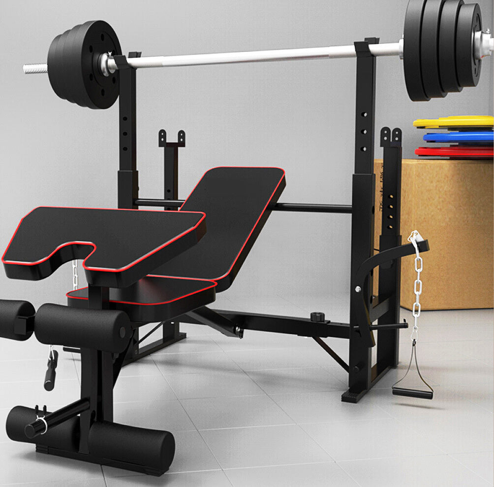 Fitplus Heavy Duty 6-in-1 Multi-Station Weight Bench Press Home Gym