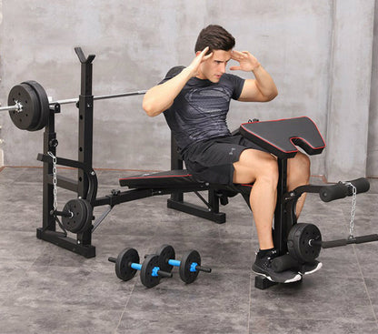 Fitplus Heavy Duty 6-in-1 Multi-Station Weight Bench Press Home Gym