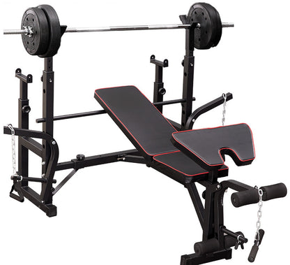 Fitplus Heavy Duty 6-in-1 Multi-Station Weight Bench Press Home Gym