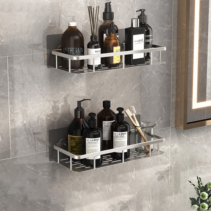 2 x Luxe Shower Storage Shelf Rack Bathroom Organizer (Set of 2)