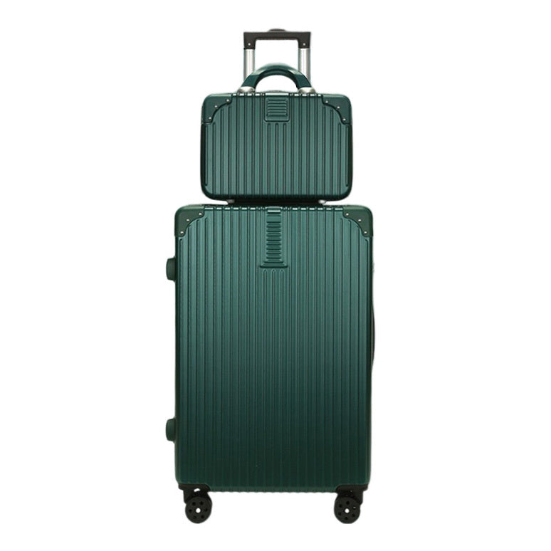 2-Piece Standard Cabin Carry-On Luggage Suitcase Set (Emerald)