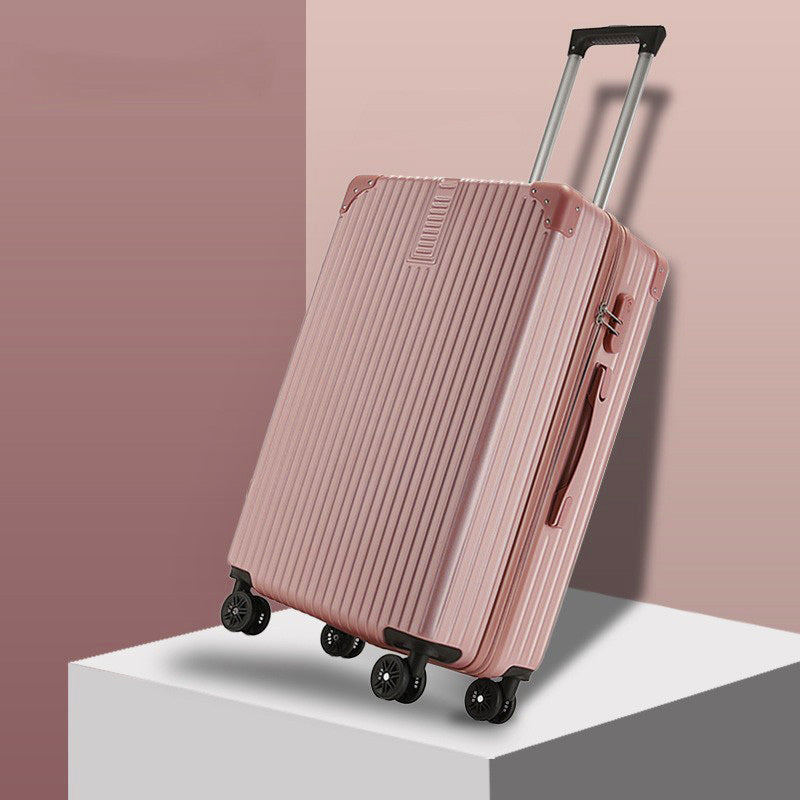 2-Piece Standard Cabin Carry-On Luggage Suitcase Set (Rose Gold)