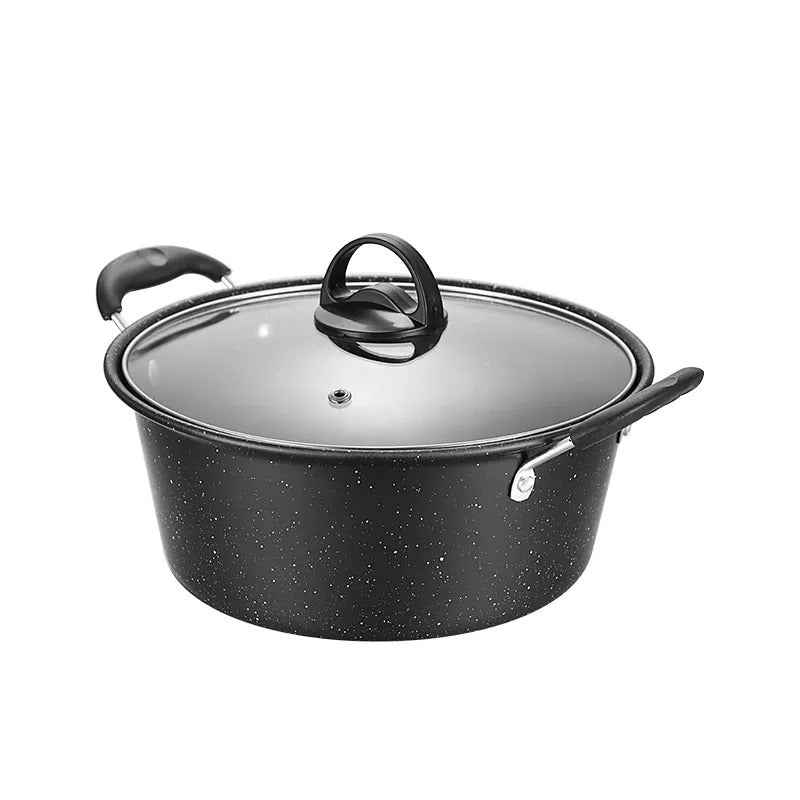 3-Piece Stone Non-Stick Pot Frying Pan Cookware Set