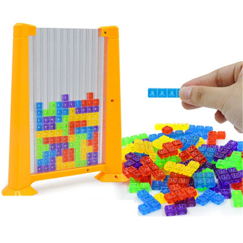 3D Tetris Puzzle Board Game Toy Set