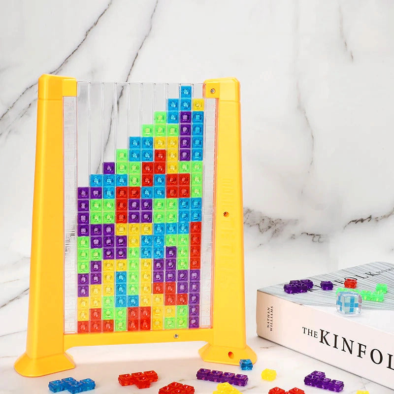 3D Tetris Puzzle Board Game Toy Set