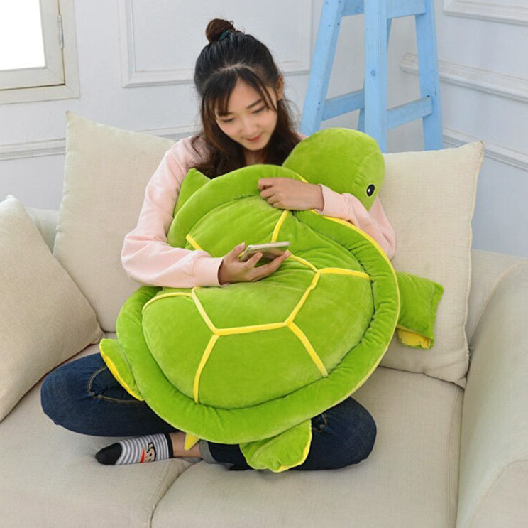 Huge Cute Sea Turtle Plush Toy Stuffed Animal Pillow - 55cm