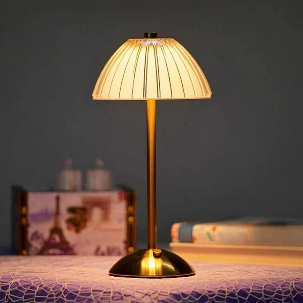 Luxe Crystal Touch Sensor Table Lamp Rechargeable LED Cordless Dimmable Light
