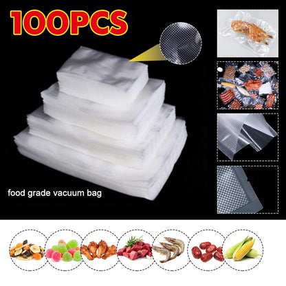 100 X Vacuum Sealer Bags Heat Seal Food Storage Saver (10 x 15cm)