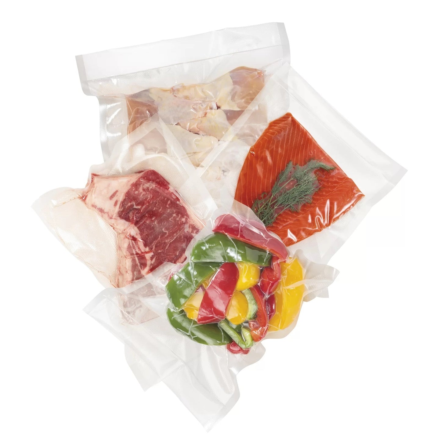 100 X Vacuum Sealer Bags Heat Seal Food Storage Saver (10 x 15cm)