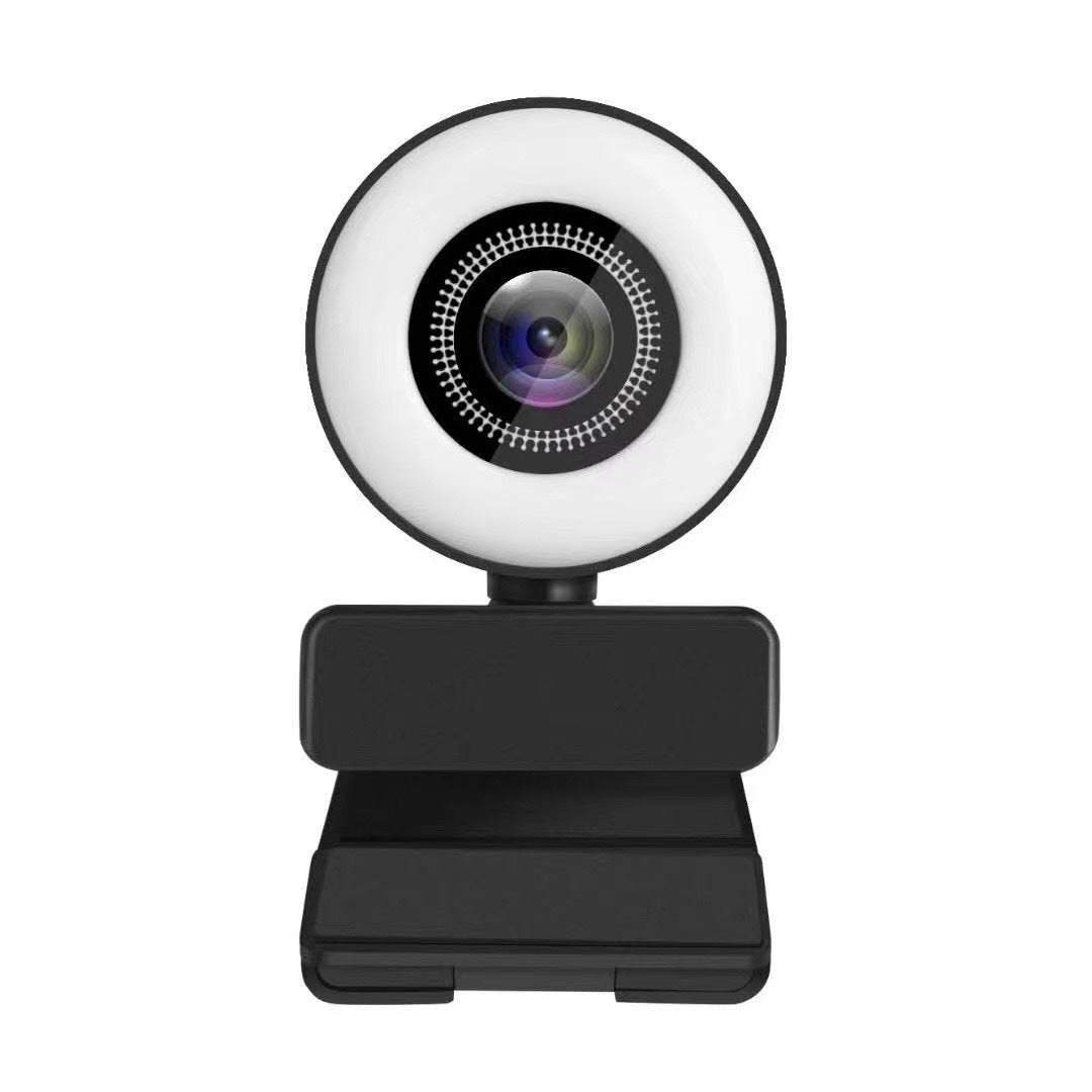 1080p Webcam with Adjustable Ring Light