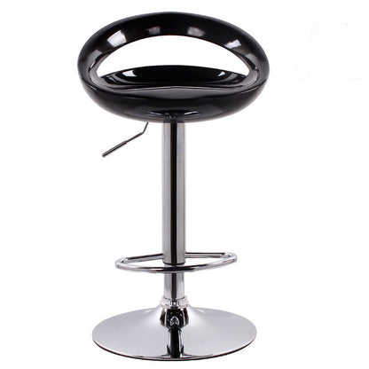 2 x Envy High Gloss Designer Bar Stools (BLACK - Set of 2)