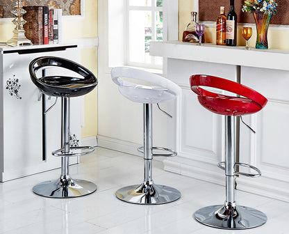 2 x Envy High Gloss Designer Bar Stools (WHITE - Set of 2)