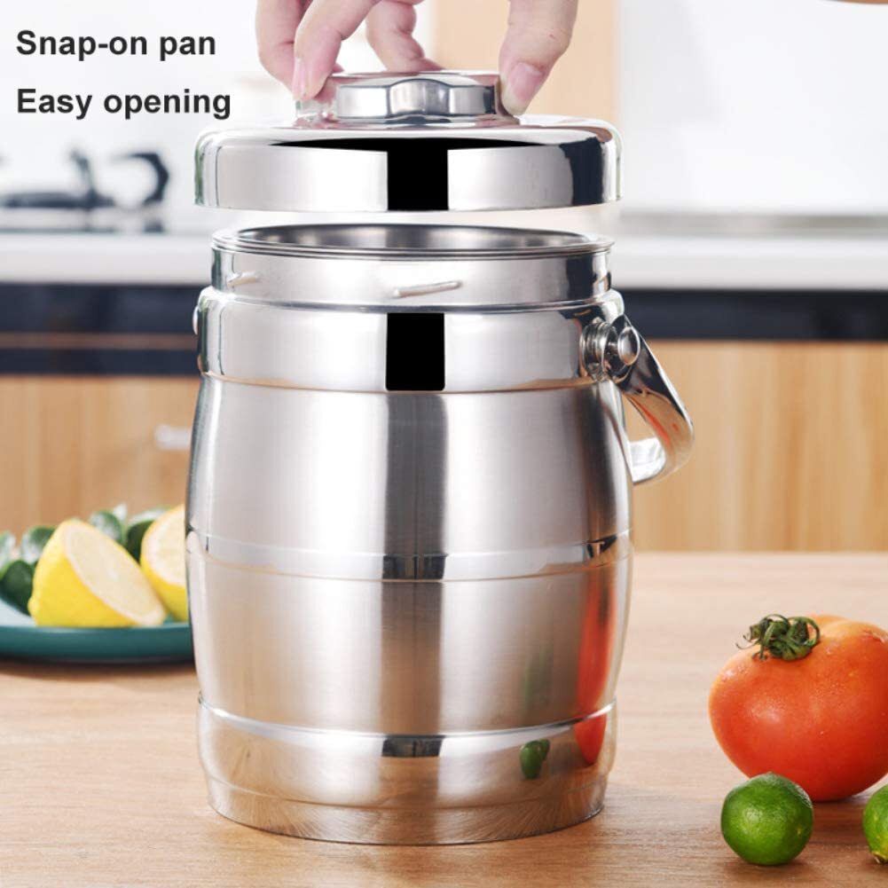 1.6L Stainless Steel Vacuum Insulated Portable Thermos Food Jar Lunchbox Containers