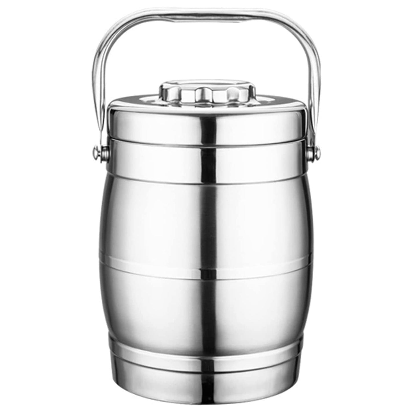 1.6L Stainless Steel Vacuum Insulated Portable Thermos Food Jar Lunchbox Containers