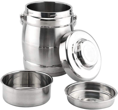 1.6L Stainless Steel Vacuum Insulated Portable Thermos Food Jar Lunchbox Containers