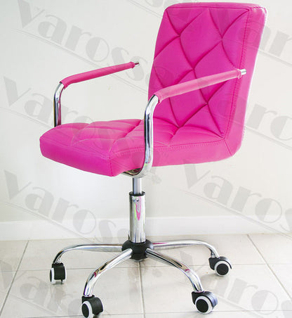 Focus PU Leather Office Chair (Hot Pink)