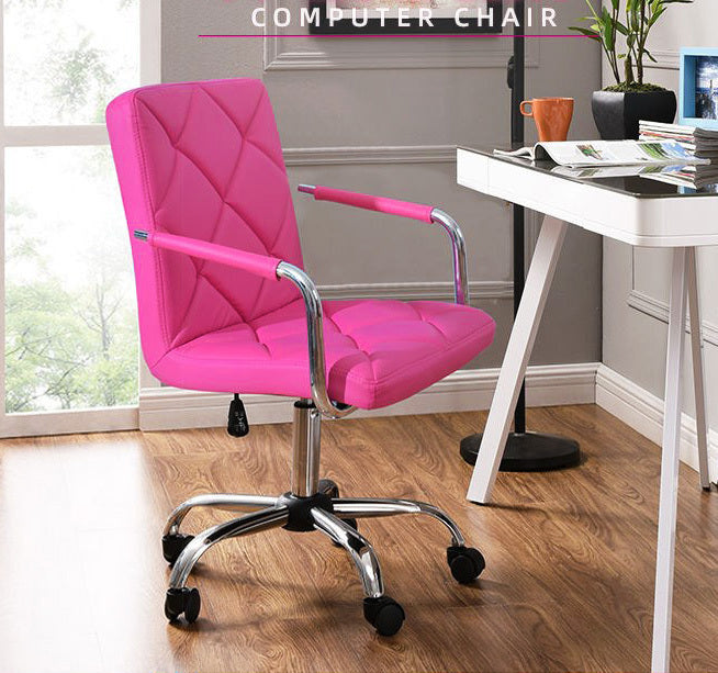 Focus PU Leather Office Chair (Hot Pink)