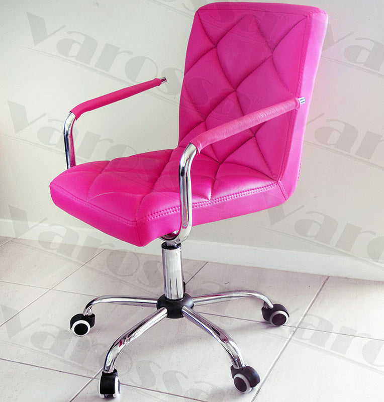 Focus PU Leather Office Chair (Hot Pink)