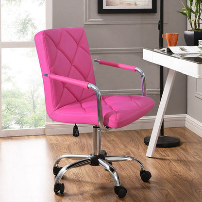 Focus PU Leather Office Chair (Hot Pink)