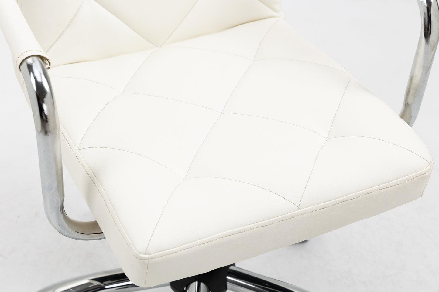 Focus PU Leather Office Chair (White)