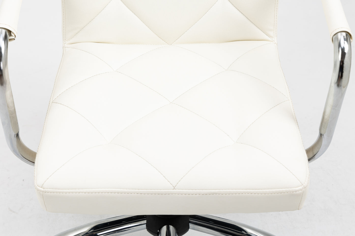 Focus PU Leather Office Chair (White)