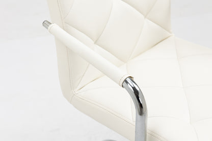 Focus PU Leather Office Chair (White)