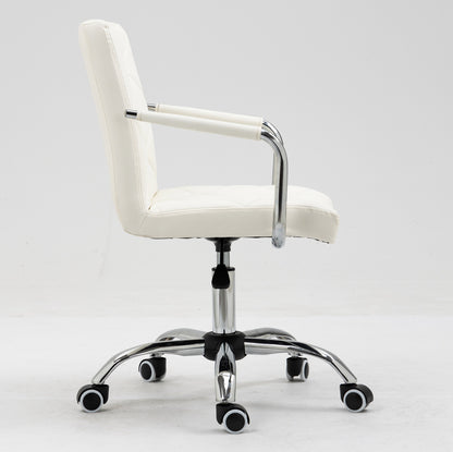 Focus PU Leather Office Chair (White)