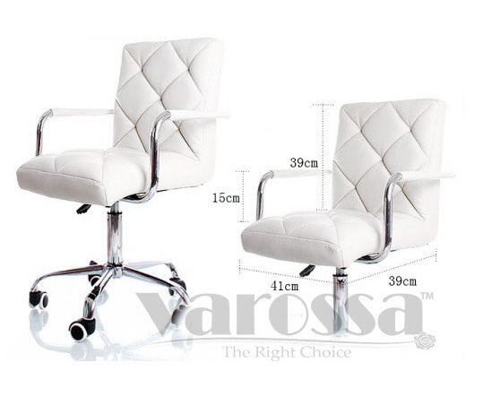 Focus PU Leather Office Chair (White)