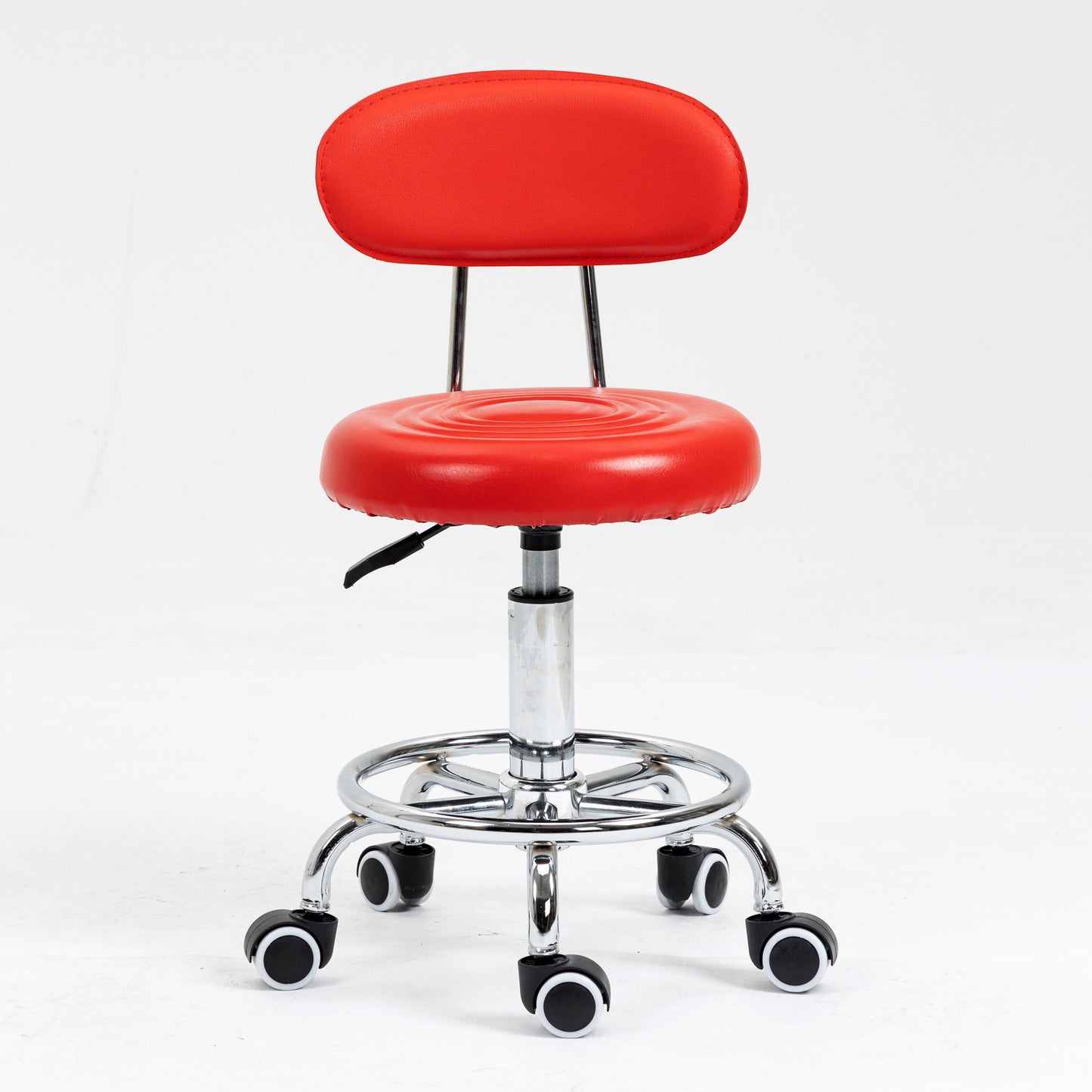 Varossa Multipurpose Essential Office Student Computer Chair Bar Stool (Red)