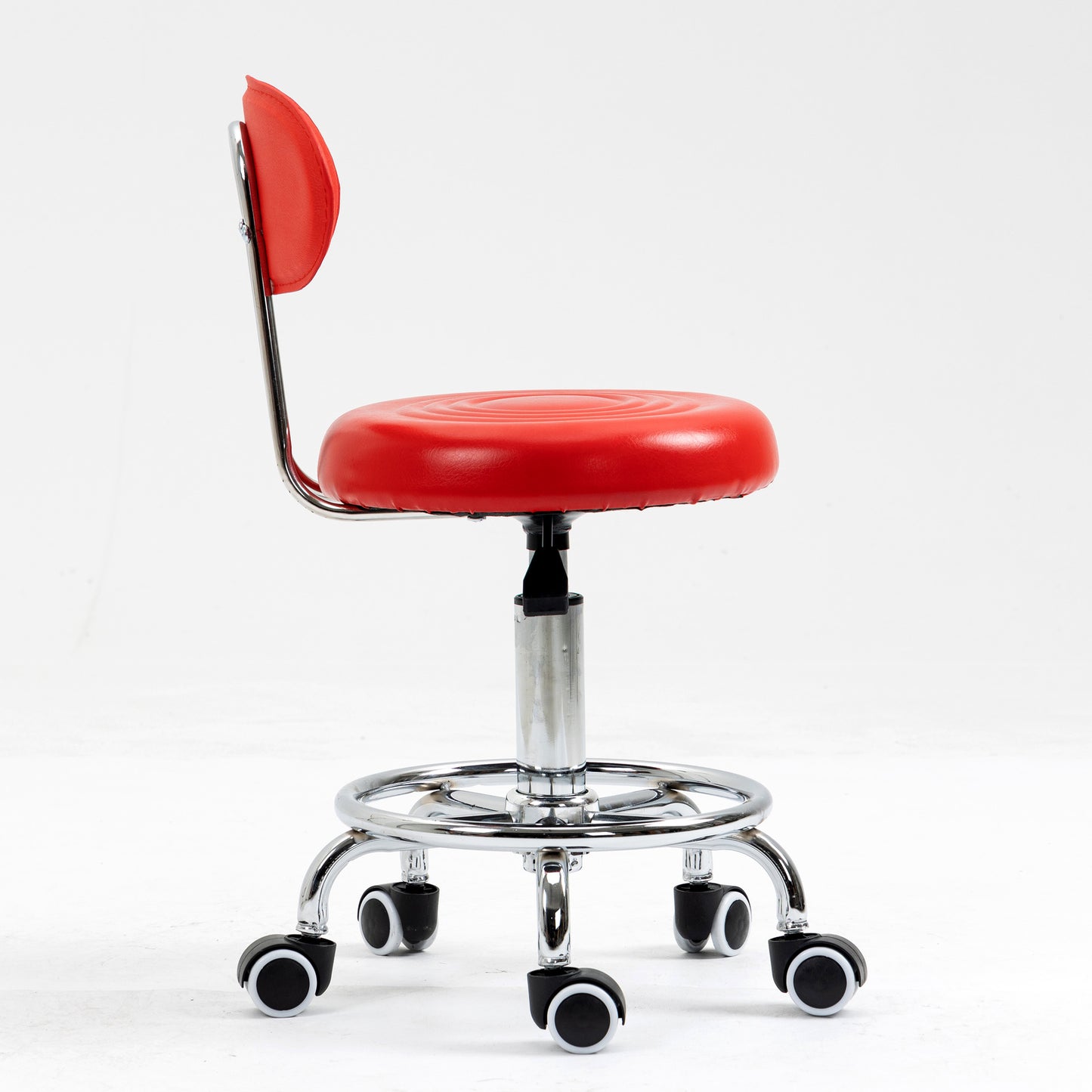 Varossa Multipurpose Essential Office Student Computer Chair Bar Stool (Red)