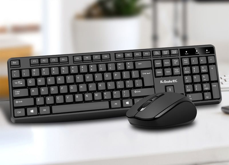 Professional Wireless Full Size Keyboard and Mouse Combo Set