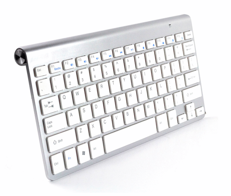 Wireless Keyboard and Mouse Combo Set (Silver)