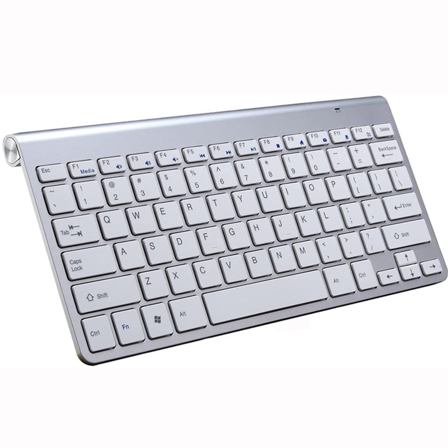 Wireless Keyboard and Mouse Combo Set (Silver)